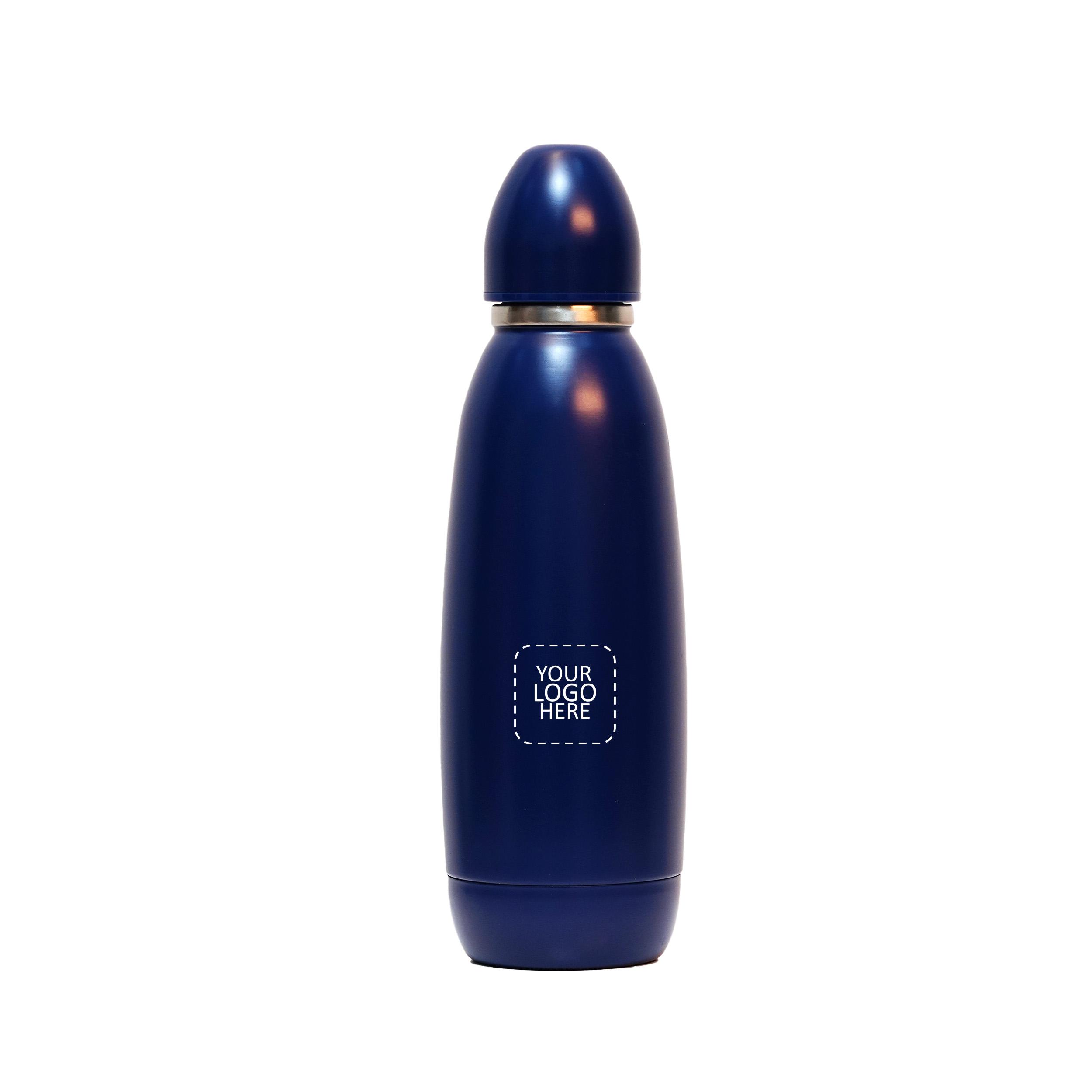 Cruet - 500ml Bullet Bottle Blue With Logo